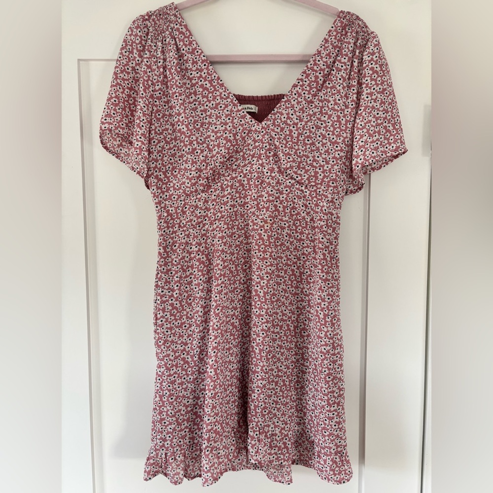 Abercrombie & Fitch Floral Pink Mini Dress